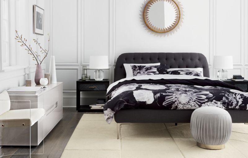 Seraphina Grey Queen Bed - Image 1