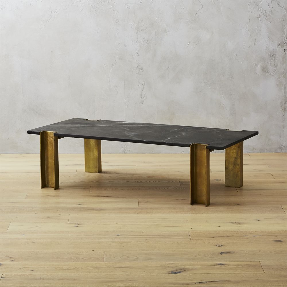 Alcide Rectangular Marble Coffee Table - Image 1