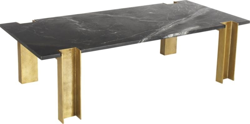 Alcide Rectangular Marble Coffee Table - Image 4
