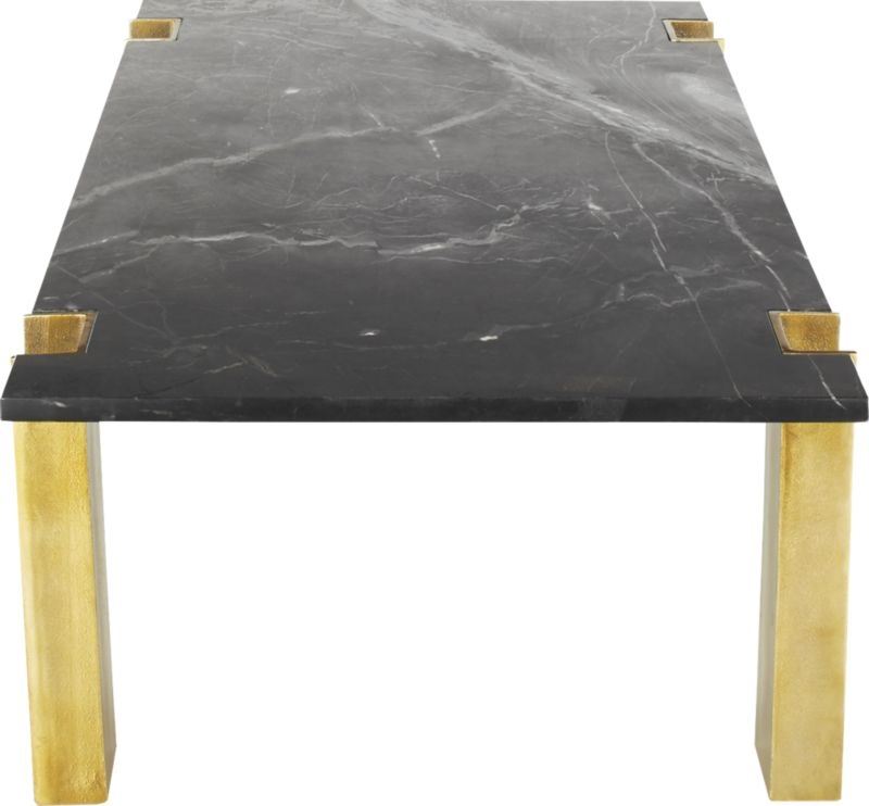 Alcide Rectangular Marble Coffee Table - Image 2