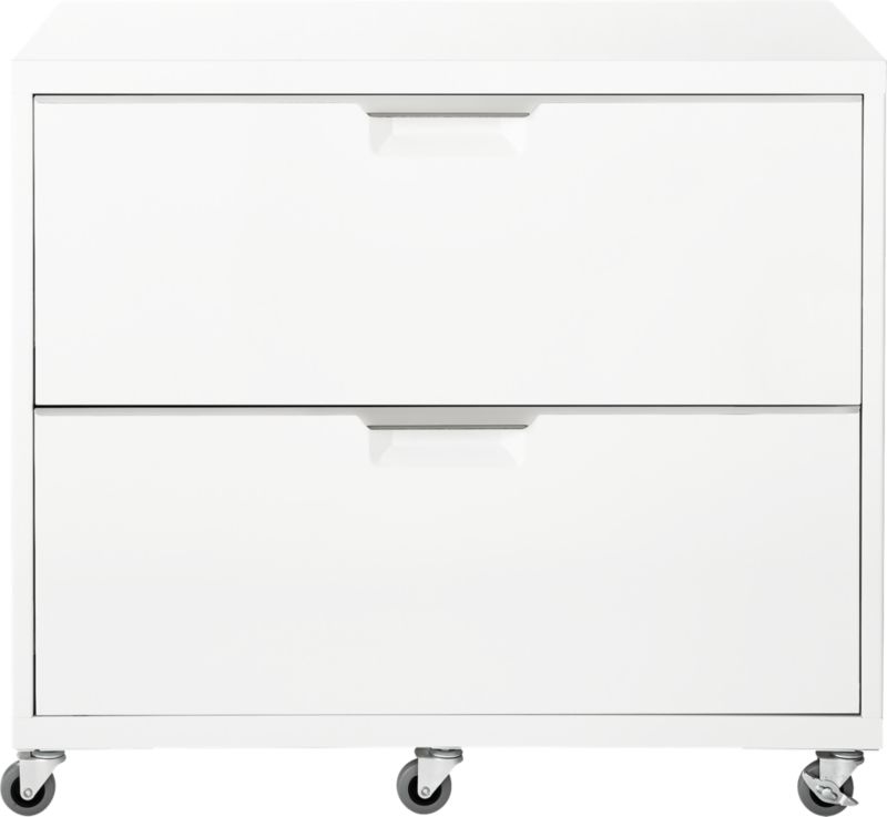TPS White Wide Filing Cabinet - Image 2