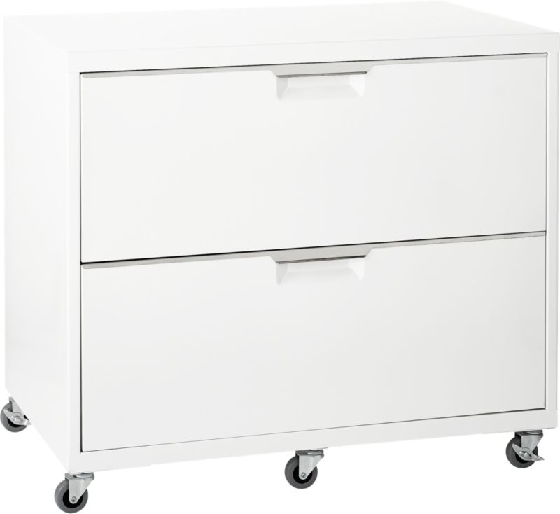 TPS White Wide Filing Cabinet - Image 3