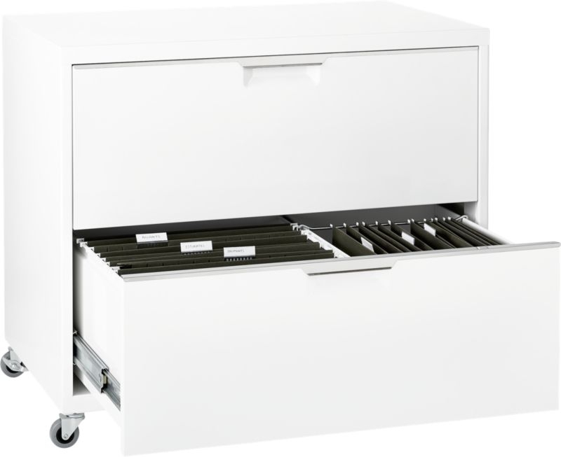 TPS White Wide Filing Cabinet - Image 4