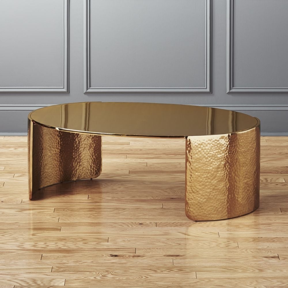 Cuff Hammered Gold Coffee Table - Image 0