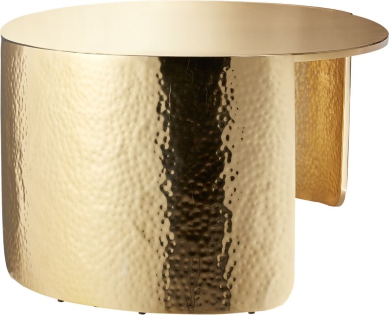 Cuff Hammered Gold Coffee Table - Image 5