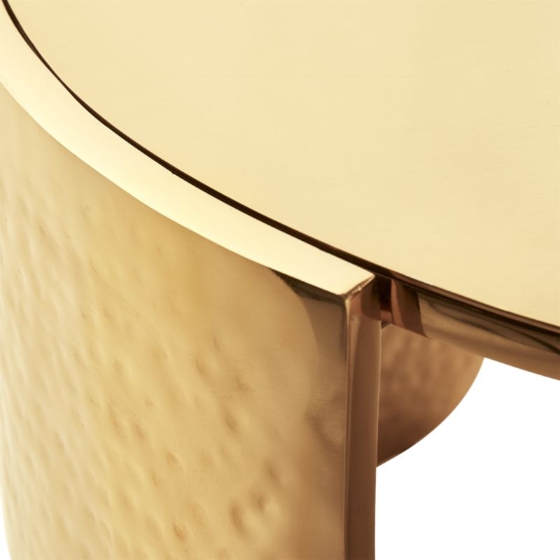 Cuff Hammered Gold Coffee Table - Image 6