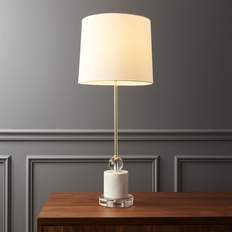 Siena Marble Base Table Lamp - Image 1