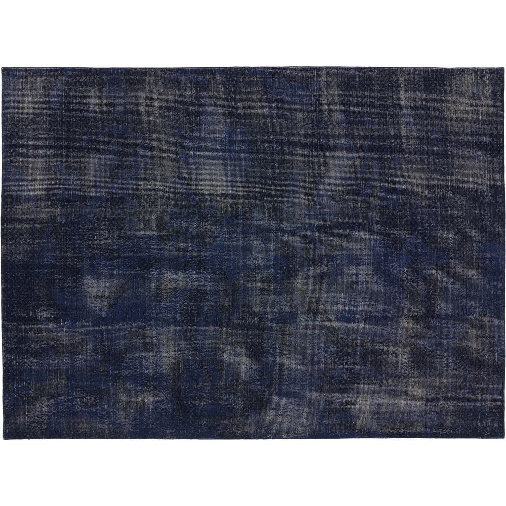 The Hill-Side Disintegrated Floral Blue Rug 9'x12' - Image 0