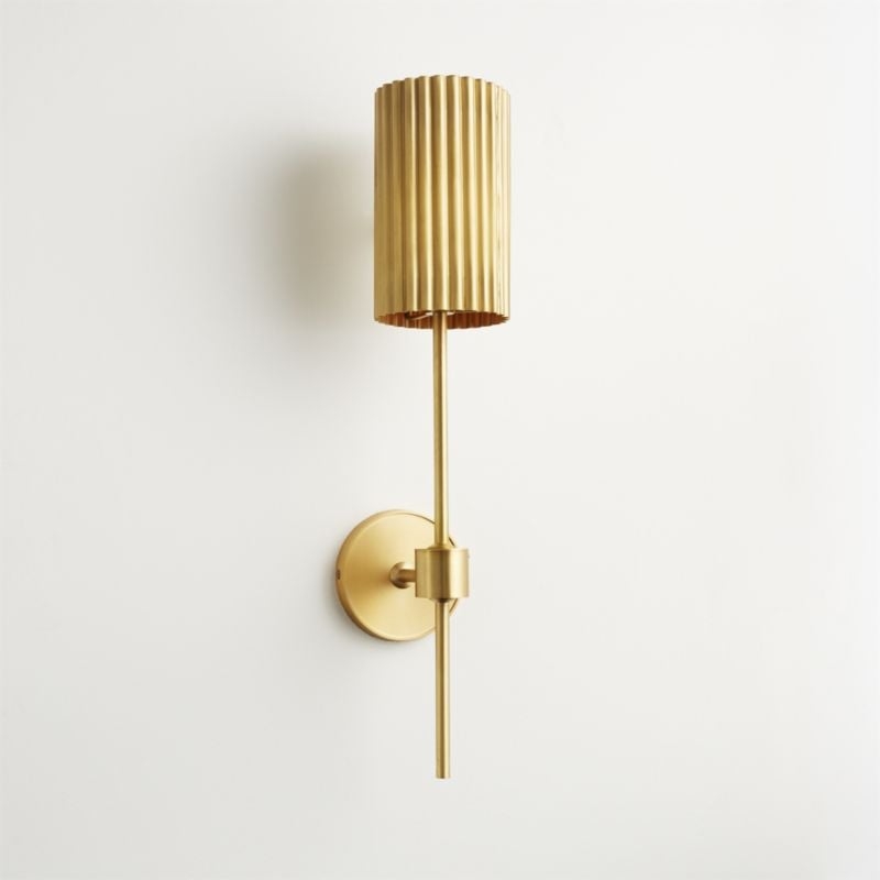 Fluted Gold Wall Sconce - Image 5