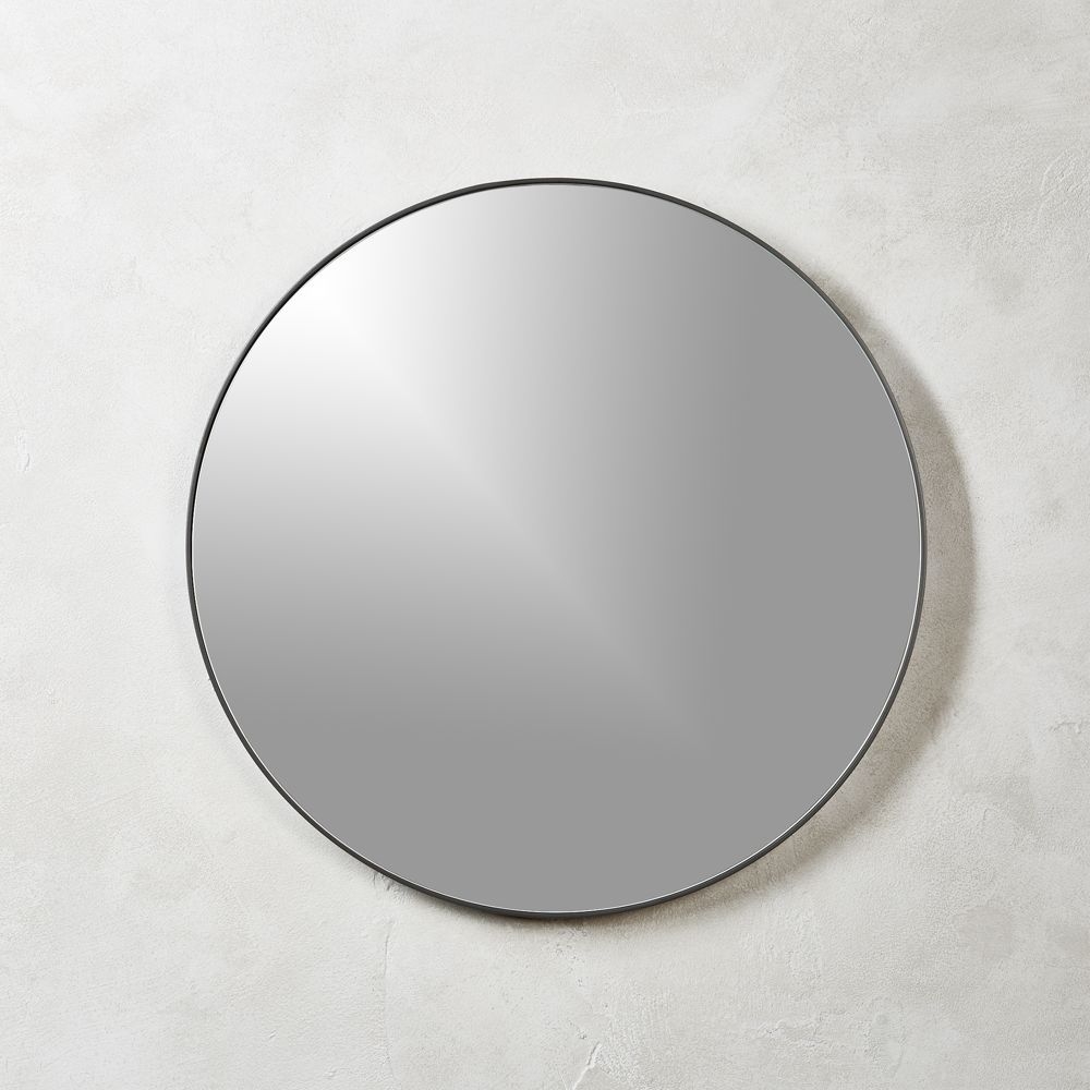 Infinity Black Round Wall Mirror 24" - Image 1