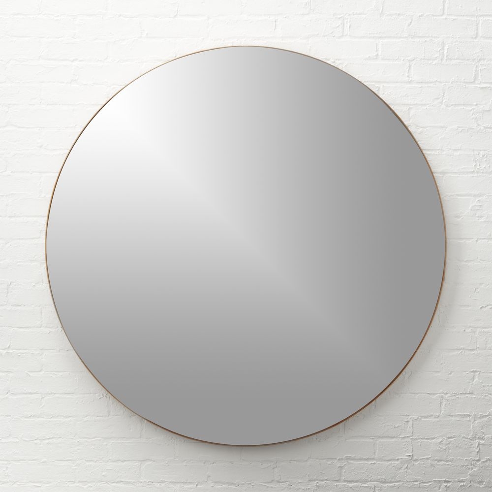 infinity copper round wall mirror 48" - Image 0