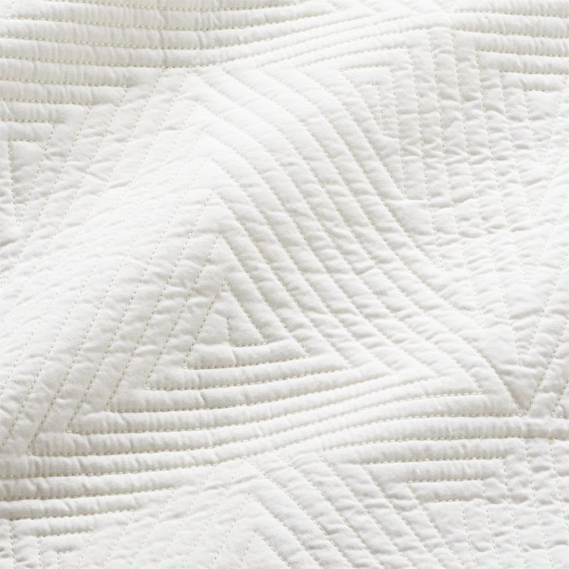 Triangle Warm White Coverlet King - Image 2