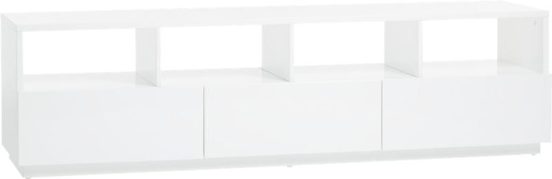 Chill White High-Gloss Media Console 80'' - Image 0