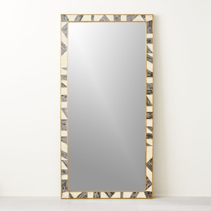 Grace Bone Inlay Floor Mirror 36" x 72" - Image 3