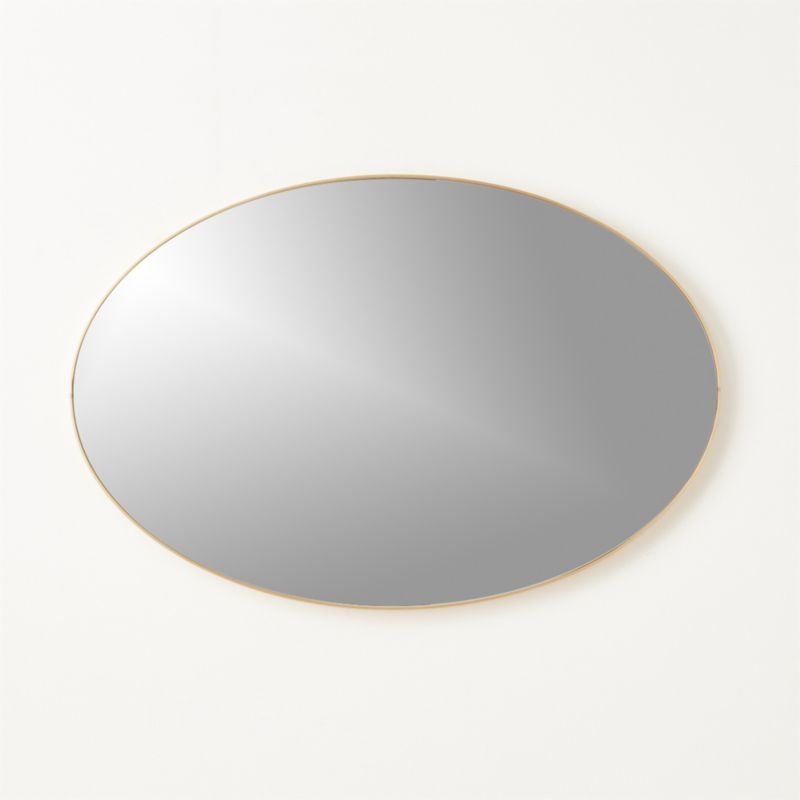 "Infinity Brass Oval Wall Mirror 24""x36""" - Image 3