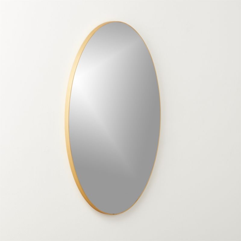 "Infinity Brass Oval Wall Mirror 24""x36""" - Image 4