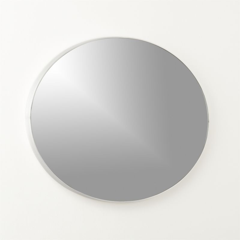 "Infinity Silver Oval Wall Mirror 24""x36""" - Image 3