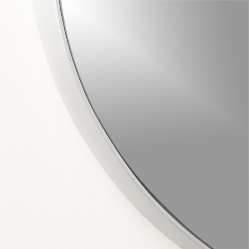 "Infinity Silver Oval Wall Mirror 24""x36""" - Image 4