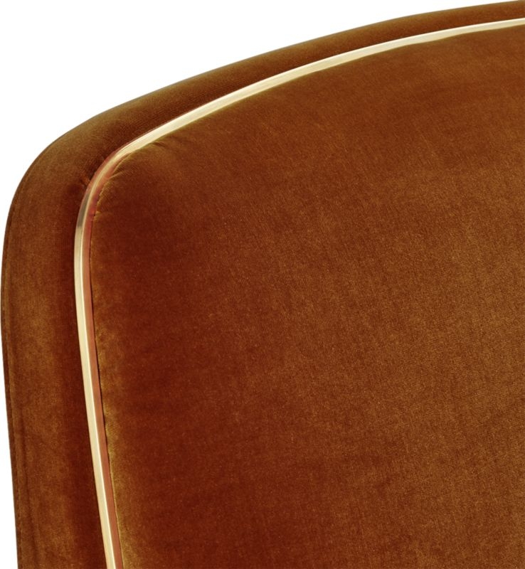 Halo Copper Velvet Armchair - Image 5