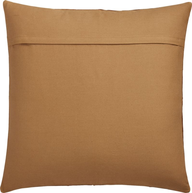 "18" Light Brown Cowhide Pillow with Down-Alternative Insert" - Image 2