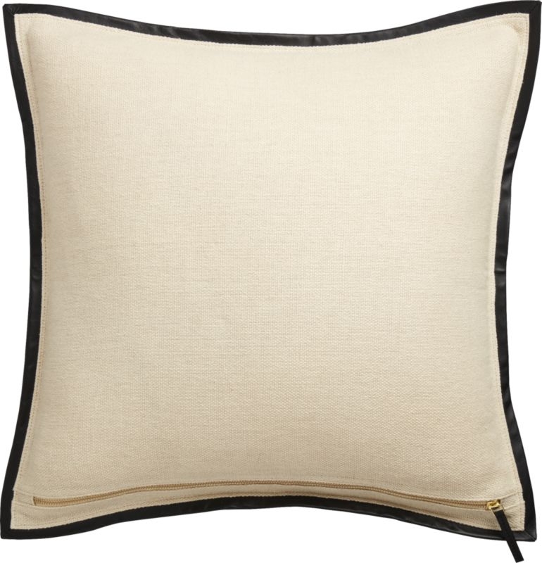 "20"" Delaney Beige Linen Pillow with Down-Alternative Insert." - Image 3