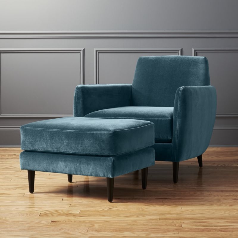 Parlour Cyan Blue Chair - Image 2