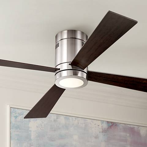 52" Casa Vieja® Revue Brushed Nickel - LED Ceiling Fan - Image 0