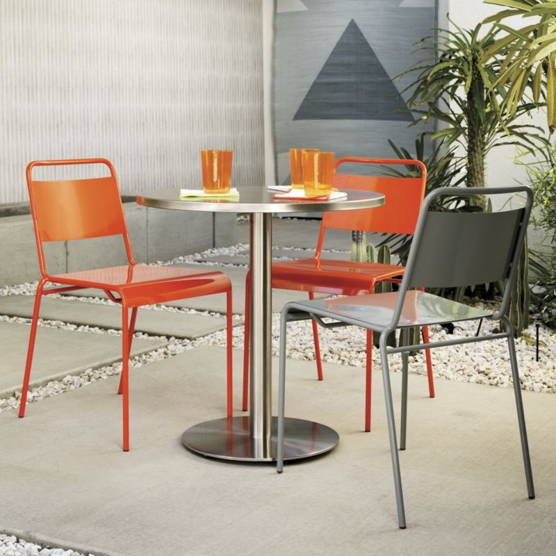 Watermark Stainless Steel Outdoor Bistro Table - Image 2