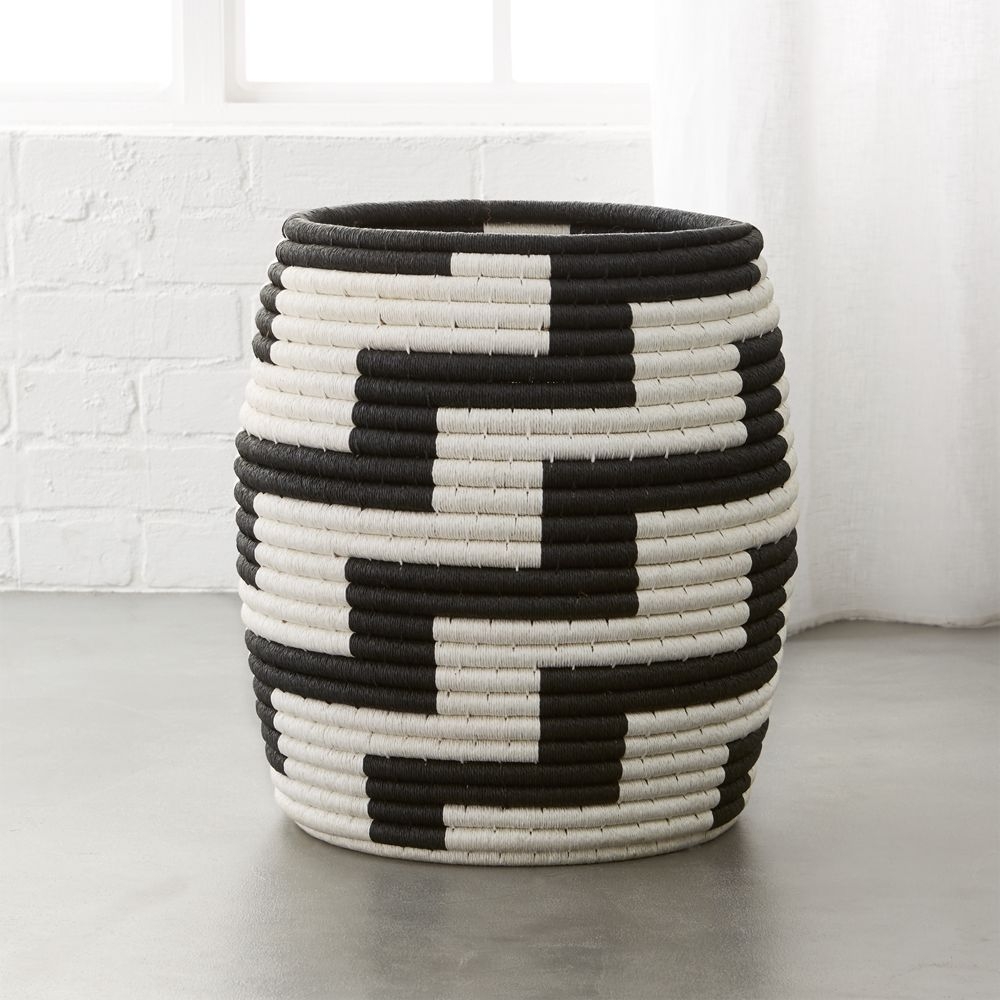 Tatum Black and White Basket - Image 0