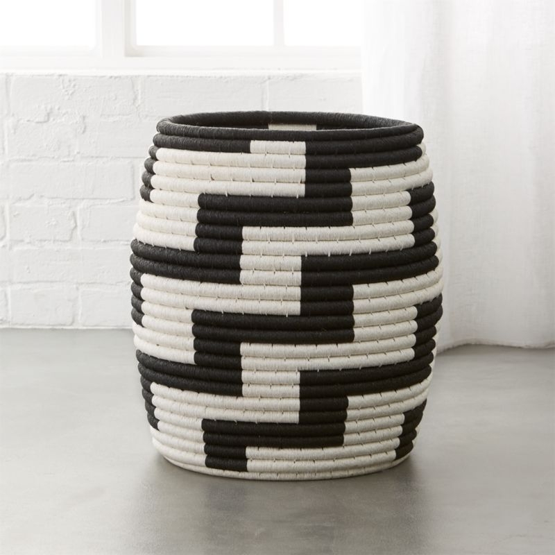 Tatum Black and White Basket - Image 3