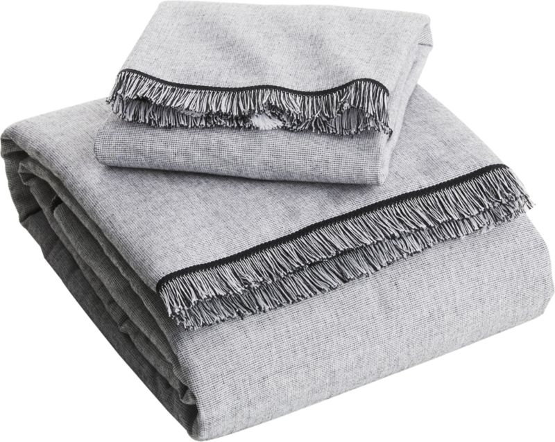 Chambray Black and White Hand Towel - Image 4
