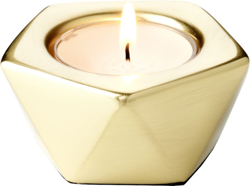 Gami Brass Tea Light Candle Holder - Image 6