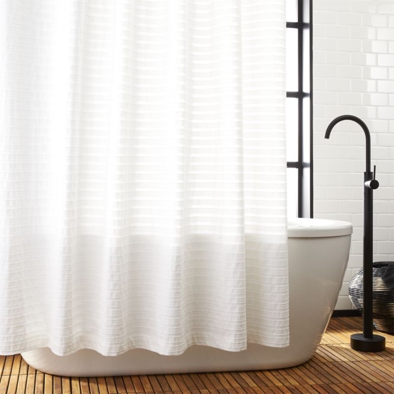 Ribbon Ivory Shower Curtain - Image 2