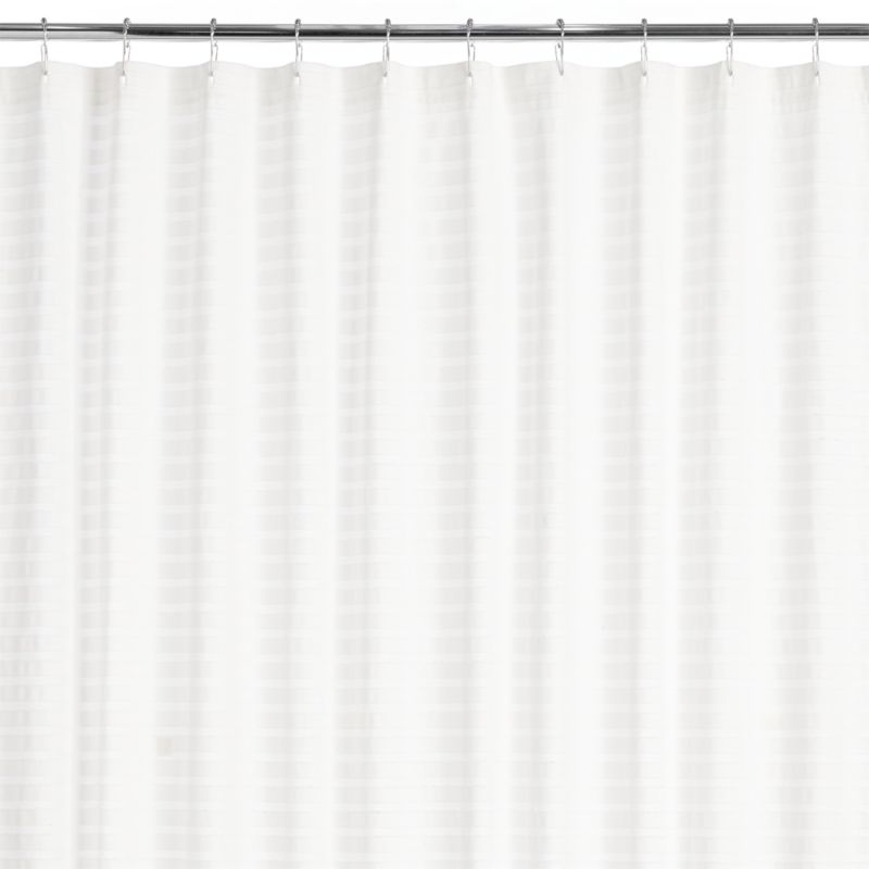 Ribbon Ivory Shower Curtain - Image 4