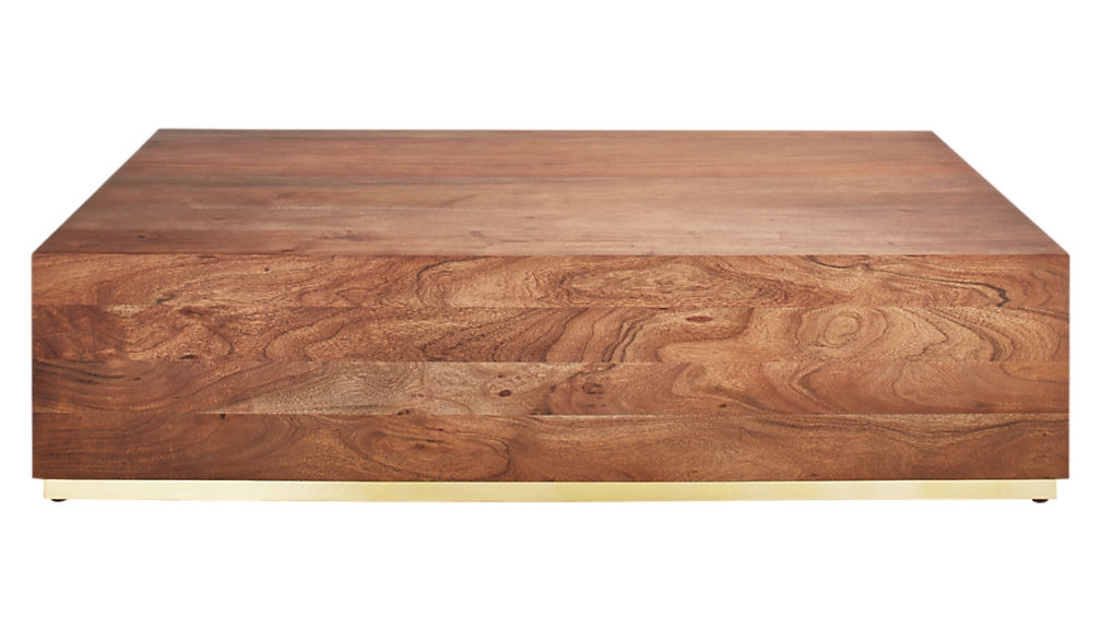 joni brass and wood coffee table - Image 1