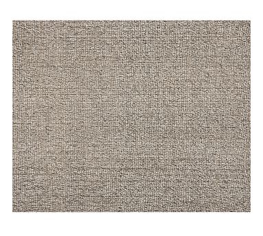 Chunky Wool & Jute Rug, 9'x12', Gray - Image 0