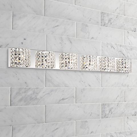 Vienna Full Spectrum Cesenna 54 1/2" Wide Crystal LED Bath Light - Image 0