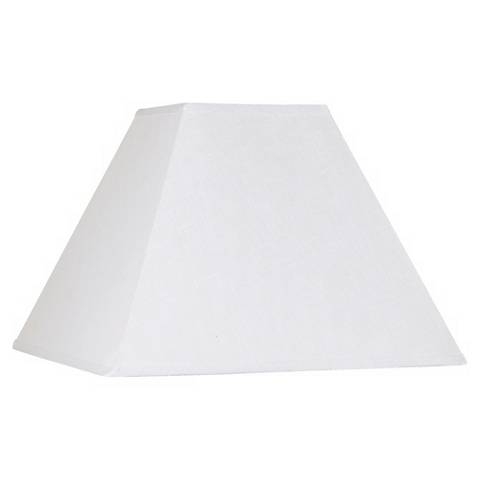 Springcrest Jimi Off-White Linen Square Lamp Shade 7x17x13 (Spider) - Image 0