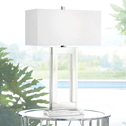 Vienna Full Spectrum Window 29" High Modern Crystal Table Lamp - Image 0