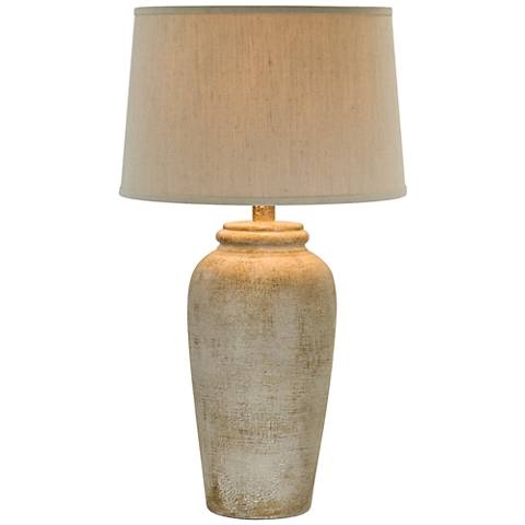 Lechee Sand Stone Table Lamp - Image 1