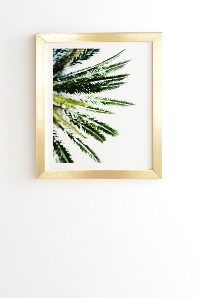 BEVERLY HILLS PALM TREE Wall Art -8" x 9.5" - Gold Frame - Image 0
