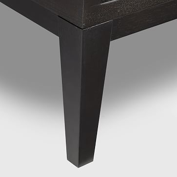 Narrow Leg 6-Drawer Dresser, Chocolate-Stained Veneer - Image 1