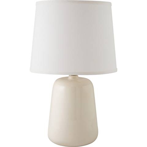 RiverCeramic® Gumdrop Gloss White Table Lamp - Image 0