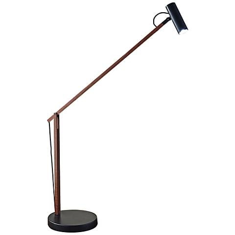 ADS360 Collection Crane Walnut Wood and Black LED Desk Lamp - Image 0