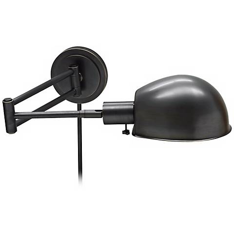 House of Troy Addison Bronze Swing Arm Wall Lamp - Image 0