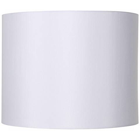 Springcrest Doral White Hardback Drum Lamp Shade 14x14x11 (Spider) - Image 0