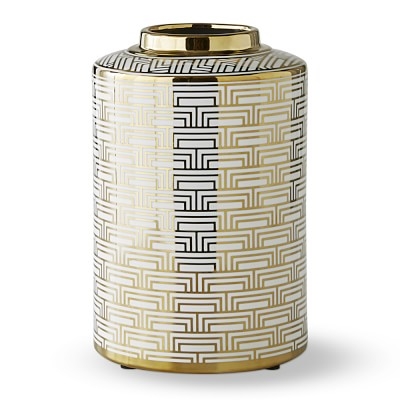 Gold Printed Jar, Small, Mosaic - Image 0