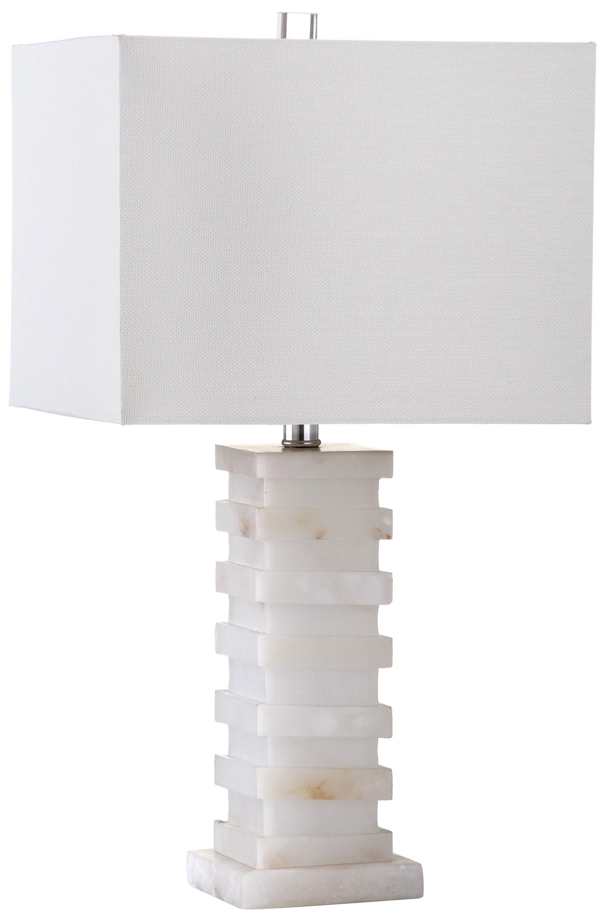 Cinder 24.5-Inch H Table Lamp - White Alabaster - Arlo Home - Image 0