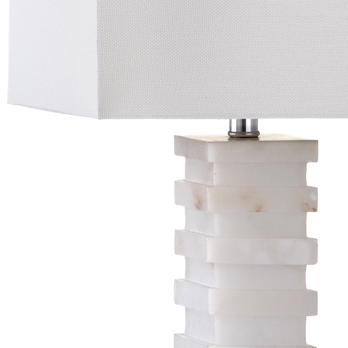Cinder 24.5-Inch H Table Lamp - White Alabaster - Arlo Home - Image 1