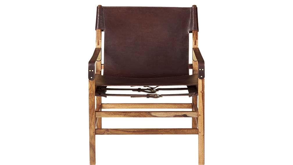 expat ii leather safari chair - Image 1